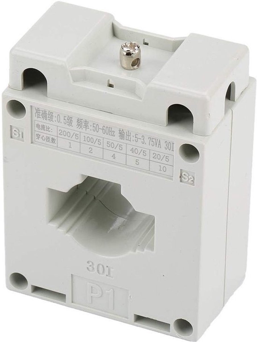 - Huidige transformator - 5A - Hoogwaardige isolatie - 30mm gat - Stabiele prestaties - Geschikt voor diverse toepassingen - Model BH20/5-2..