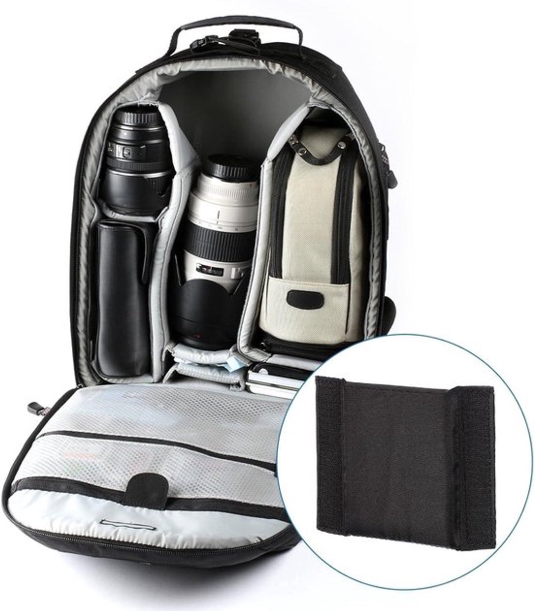 Schokbestendige 2-delige Cameratasverdeler met Lensbeschermer - Cameratas Inzetstukken voor Nikon DSLR - Universele Tas Organizer