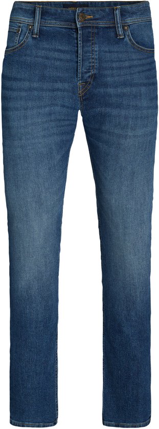 Blauwe Jack & Jones jeans van denim met normale pasvorm.