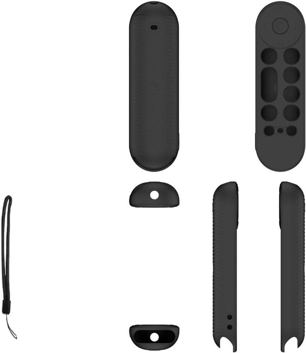 Siliconen hoesje - Beschermhoes Afstandsbediening - Afstandsbediening Beschermen - Krasbestendig Stofdicht - 139 x 41 x 17 cm - Zwart