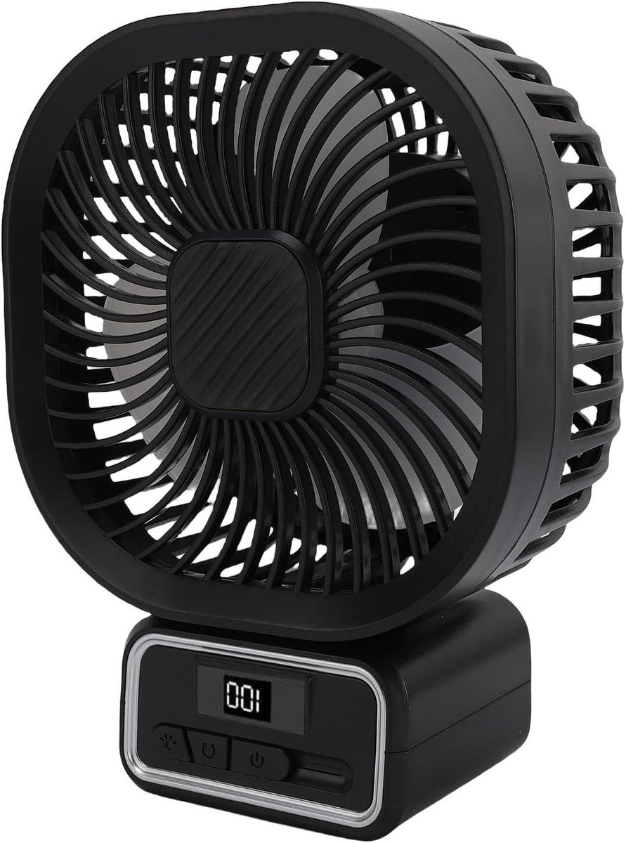 Kinderwagen Ventilator - Draagbare Fan - Baby Koel Houden - Flexibel Statief Nachtlampje - 16cm - Wit