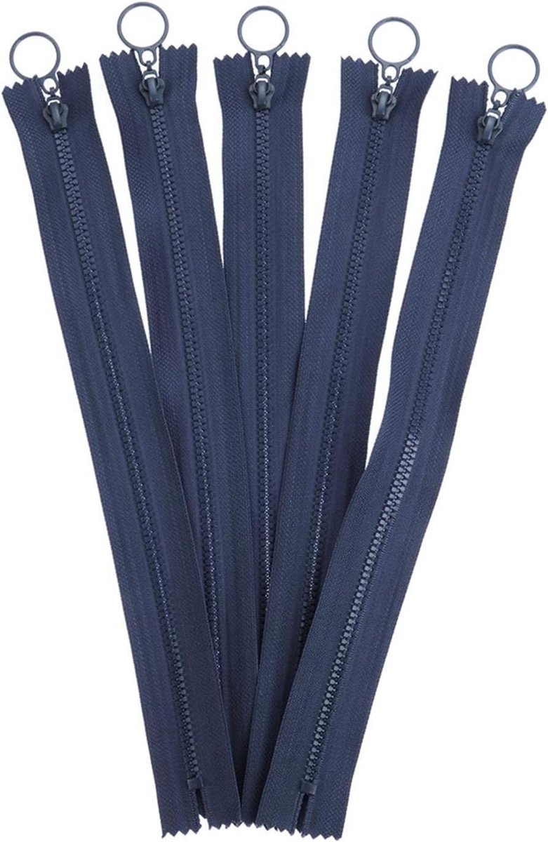 Rits voor tassen - Gesloten ritssluiting - Kleding repareren - Duurzaam nylon/hars - 25 cm - Navy Blue