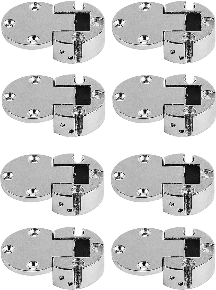 Dailygoods - 90° Klep Deksel Scharnier 30mm voor Houten Meubels - Pak van 8 Pcs