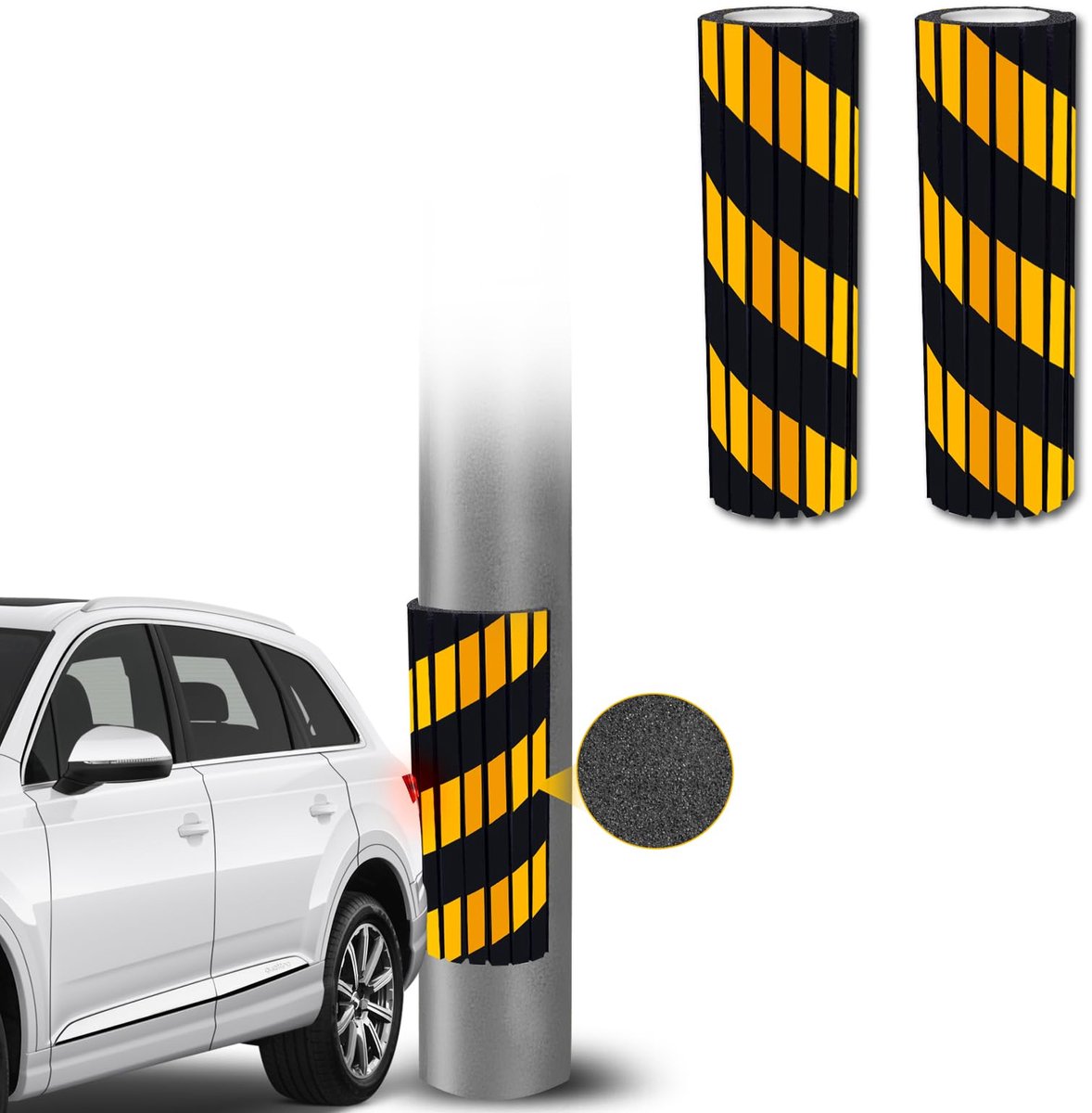 Dailygoods - 2 Stuks Zelfklevende Wandbescherming voor Garages - Autodeur en Wandbescherming