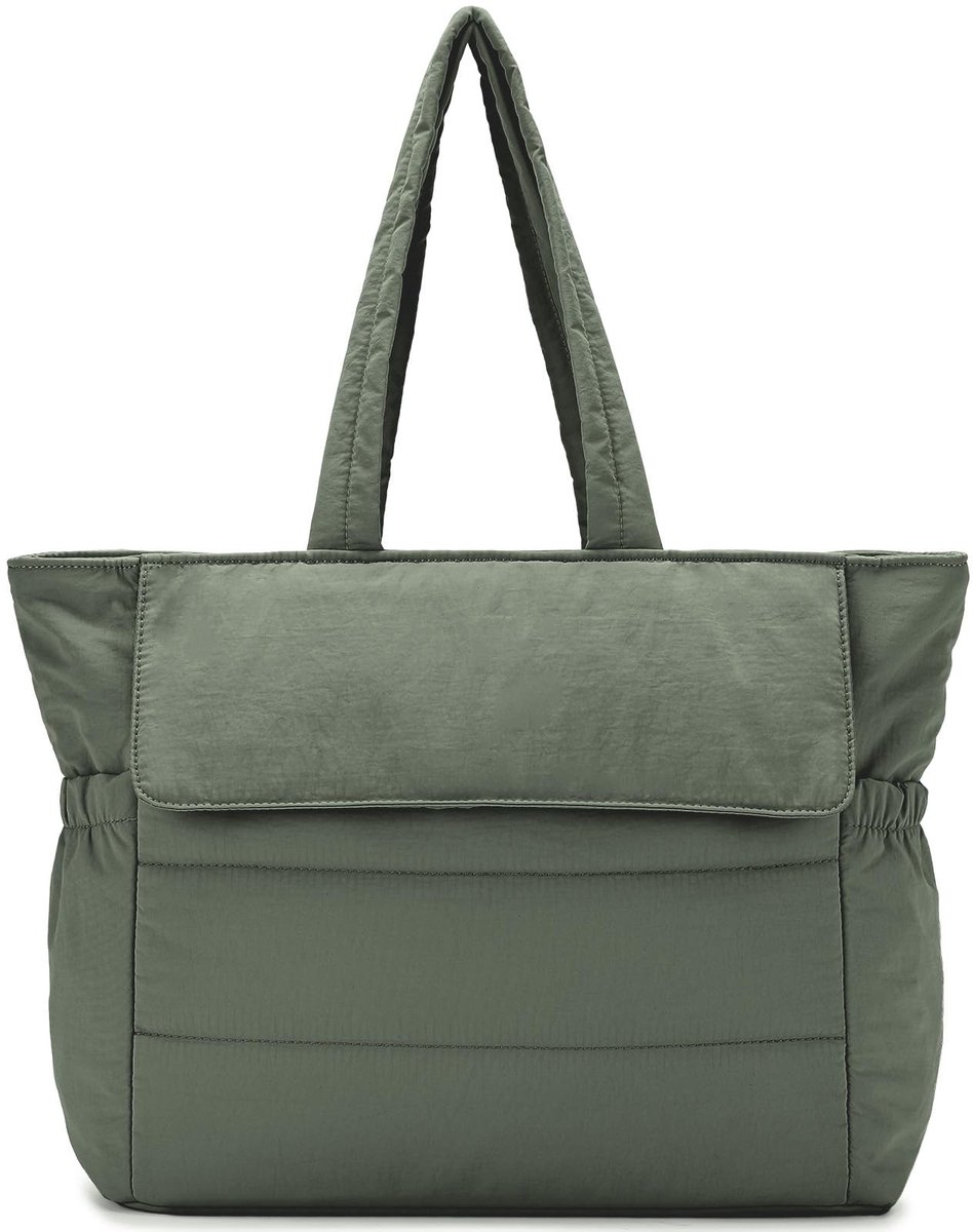 Dailygoods - Puffer Tote Bag voor Vrouwen - Lichtgewicht Laptop Handtas