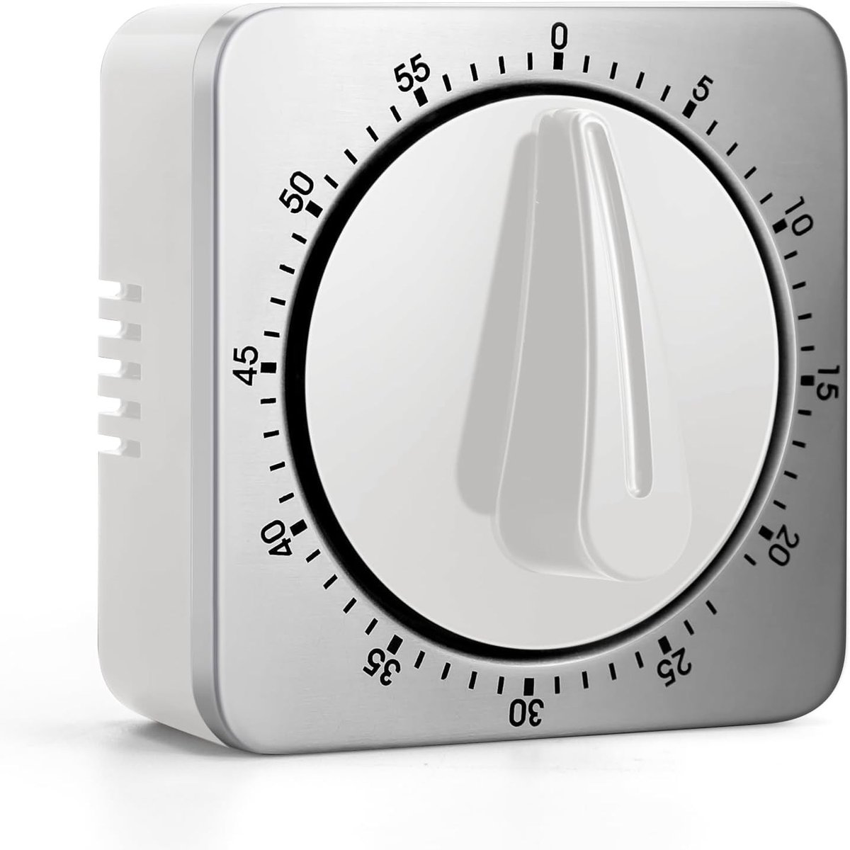 Dailygoods- Keukentimer Mechanisch - Kookwekker met Luid Alarm - Magnetisch - Roestvrij Staal - Aftelherinnering - Batterijvrij