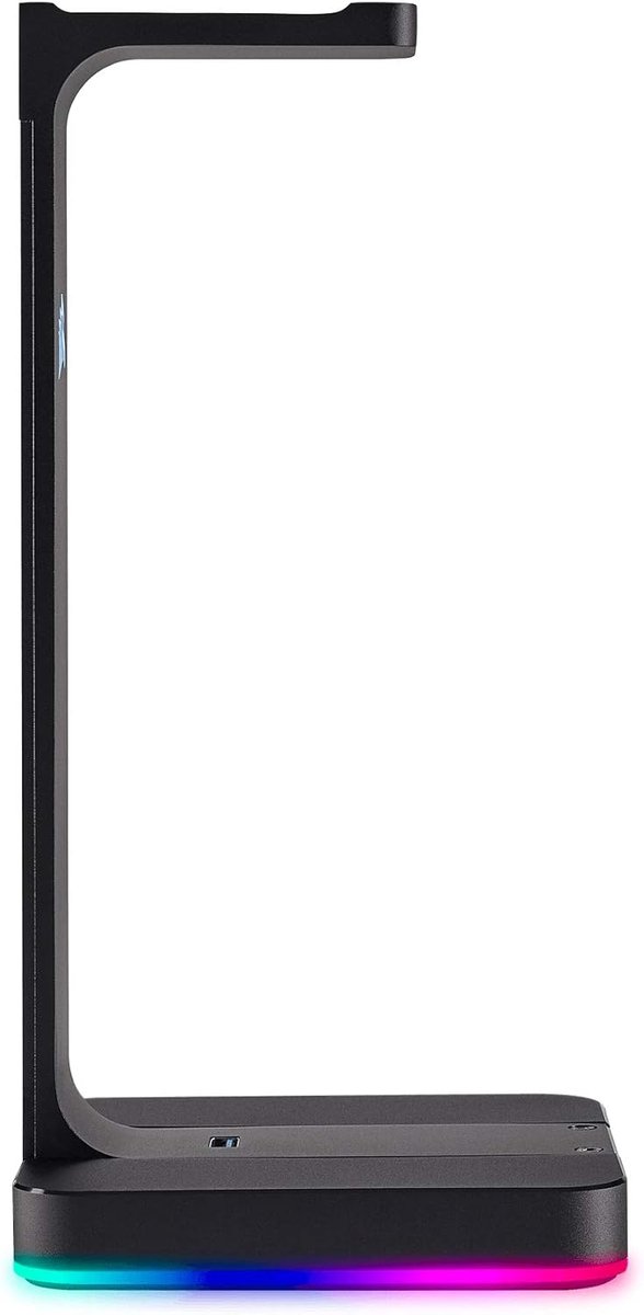 Headset Standaard - Accessoire Houder - Bureau Organisatie - Geïntegreerde 7.1 Audio - Dubbele USB 3.1 - Zwart — afbeelding 5