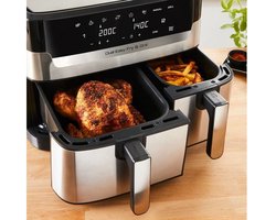 Moulinex Dual Easy Fry & Grill YY5233FB - Airfryer - 8 L - 2450 Watt