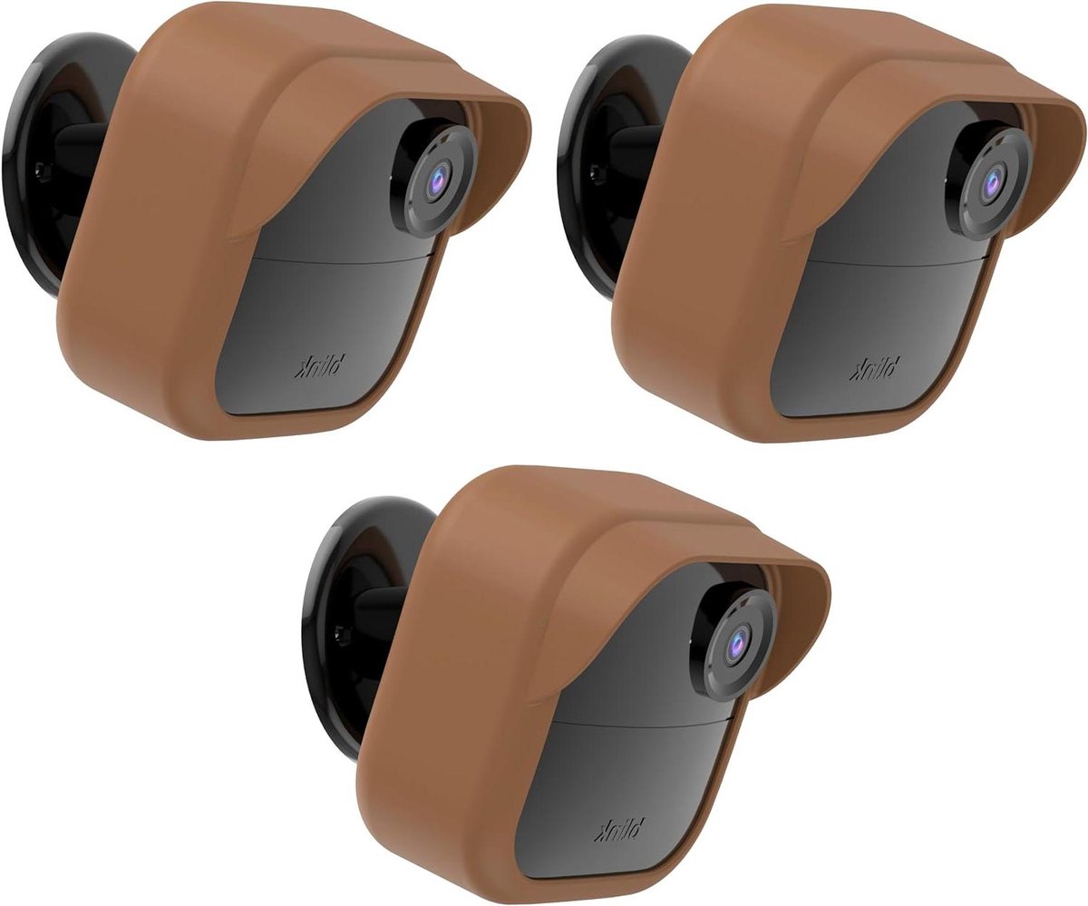 Beschermhoes Camera - Camera Cover - Camera Beveiligen - Kras- en Deukbestendig - 3 stuks - Bruin