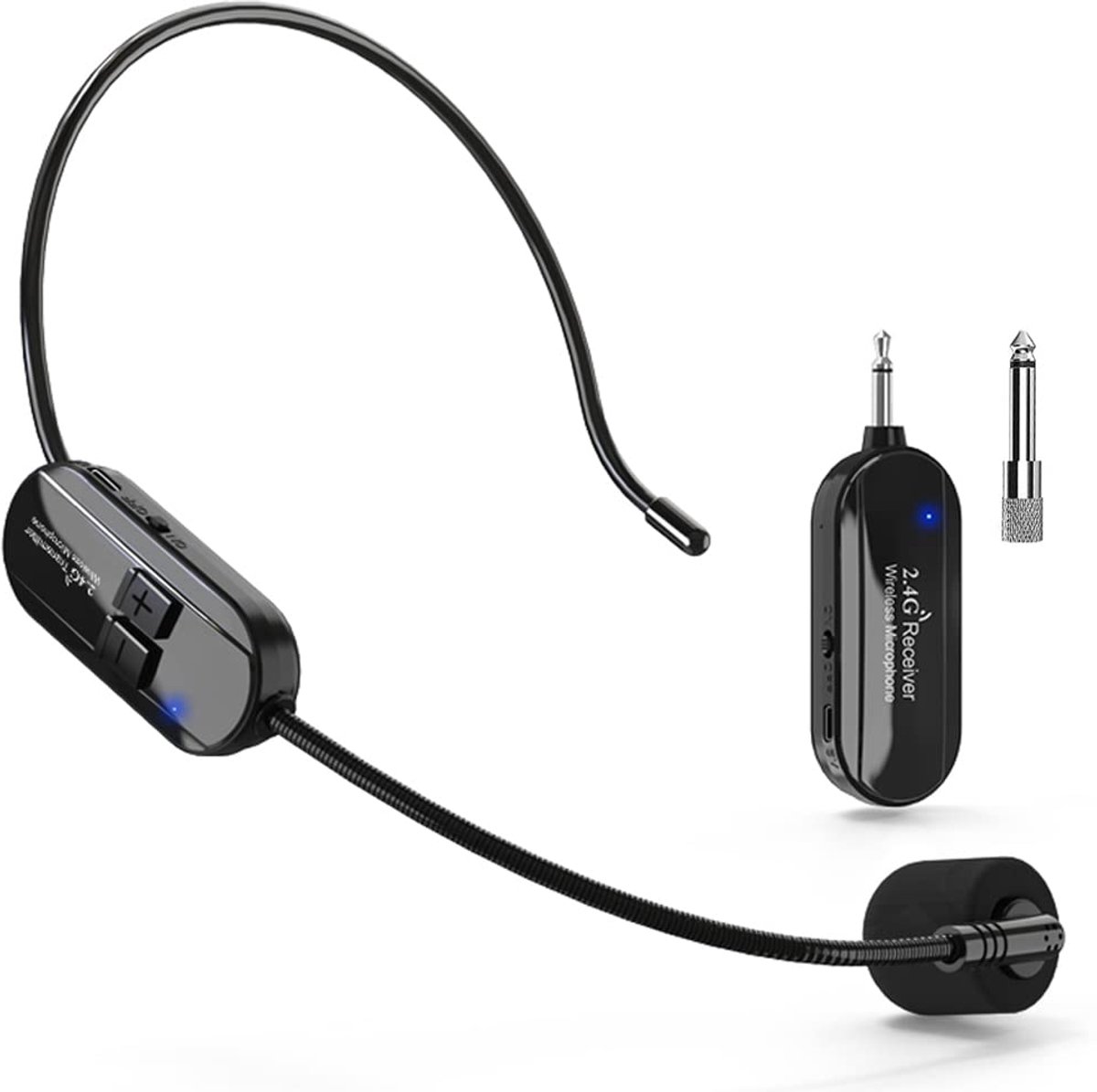 Dailygoods - Draadloze Microfoon met Hoofdband - Bereik tot 50 m voor Onderwijs en Fitness