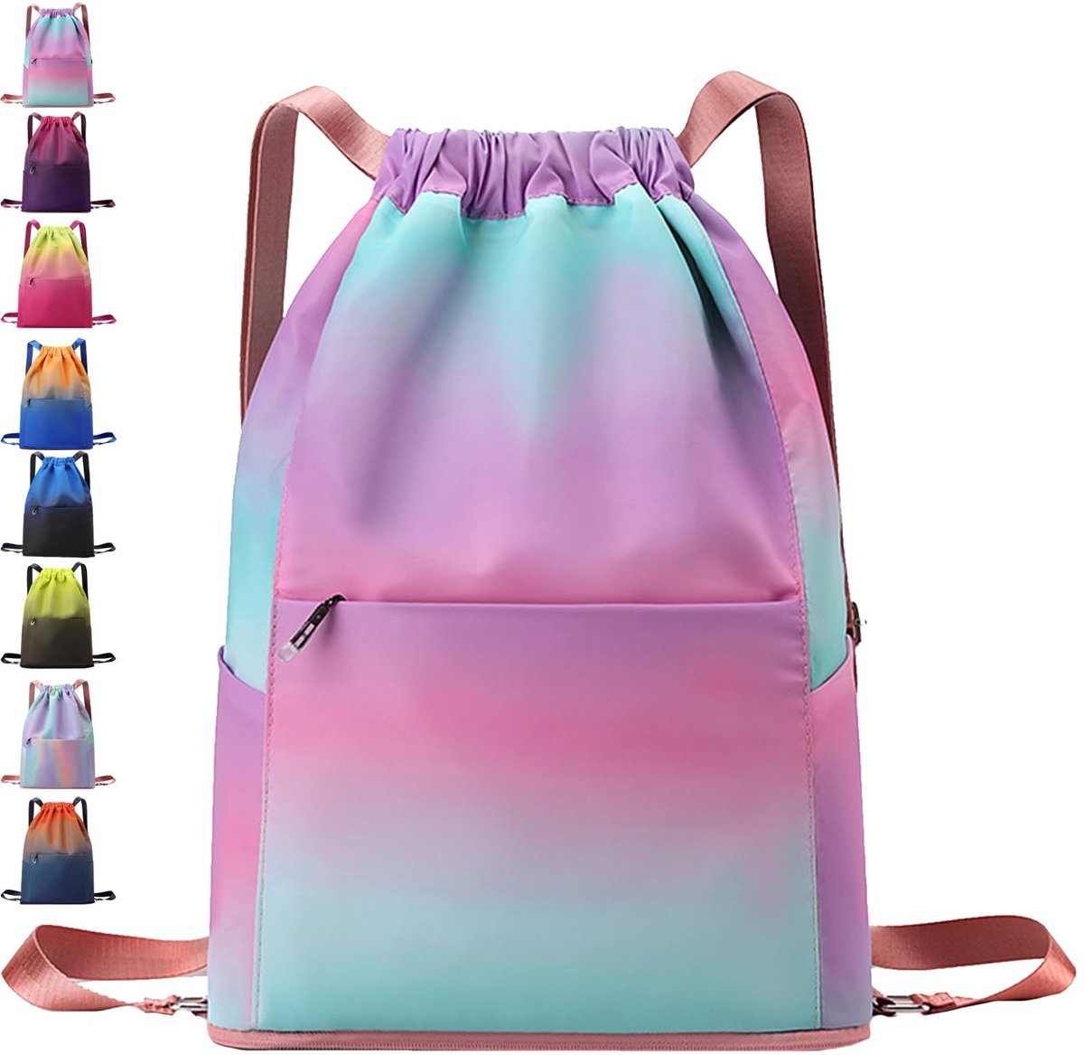 Dailygoods - Kindersporttas met Trekkoord - Waterdichte Gym Bag met Grote Capaciteit