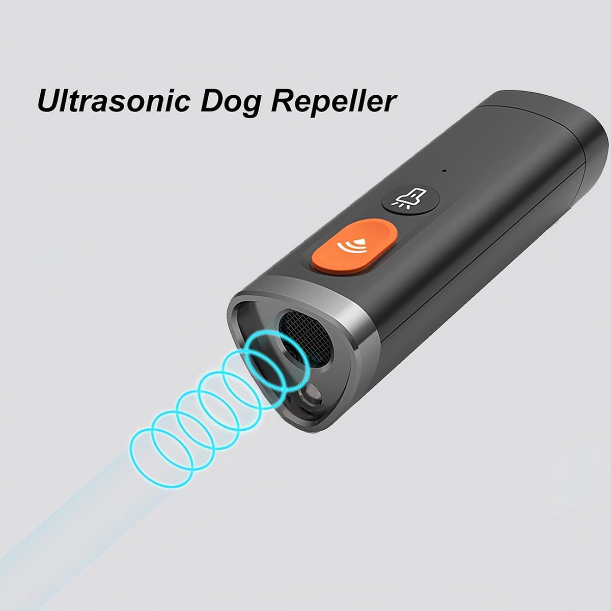 Ultrasone Hondenverjager - Anti-Blafapparaat & Hondentrainer - Oplaadbaar - LED Zaklamp - Draagbaar voor Binnen & Buiten - Gedragstraining voor Honden - Zwart