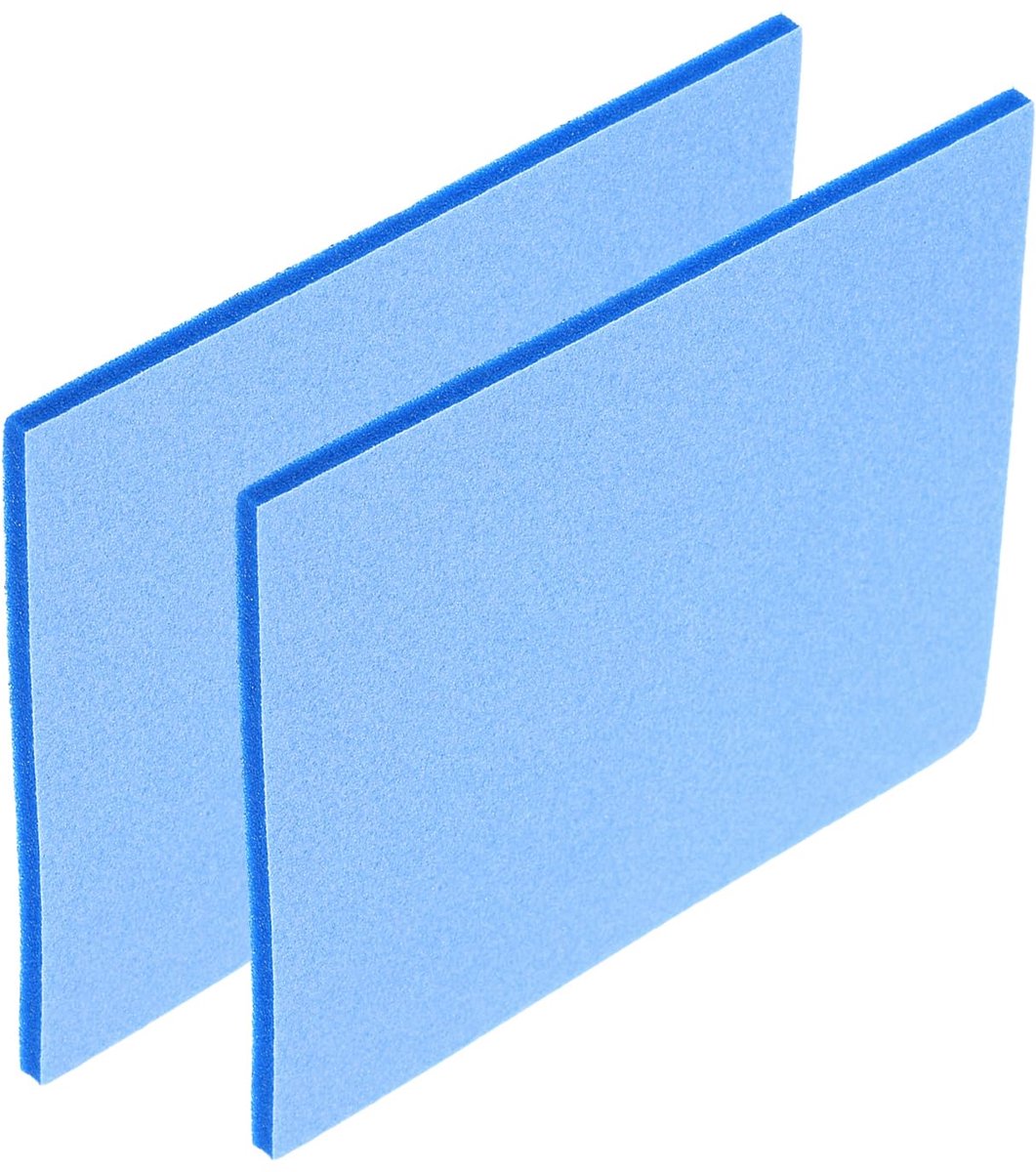 Dailygoods - Schuur Spons, Set van 2, Voor Metaal en Meubels, 500-600 Korrel