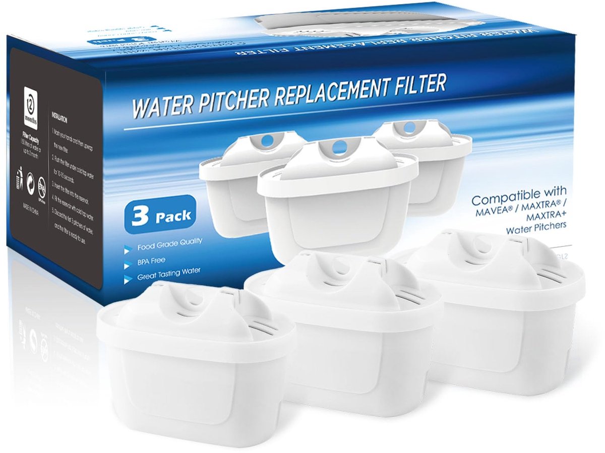 Dailygoods - Waterfilter Cartridges Vervanging voor Brita - 6 Stuks