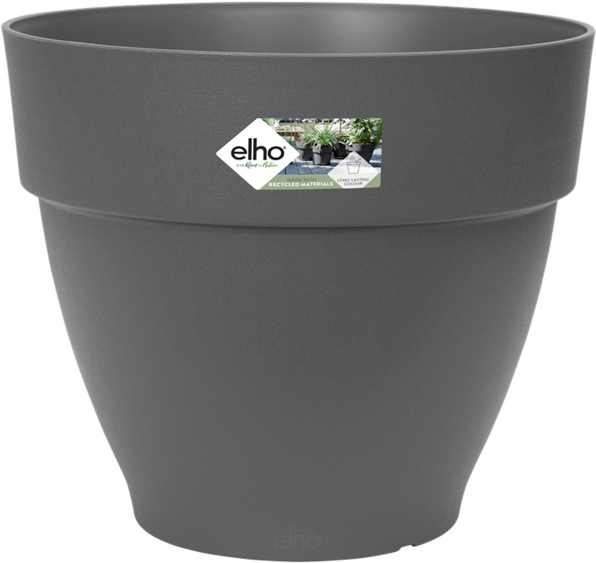 Elho vibia campana rond 20cm - Antraciet
