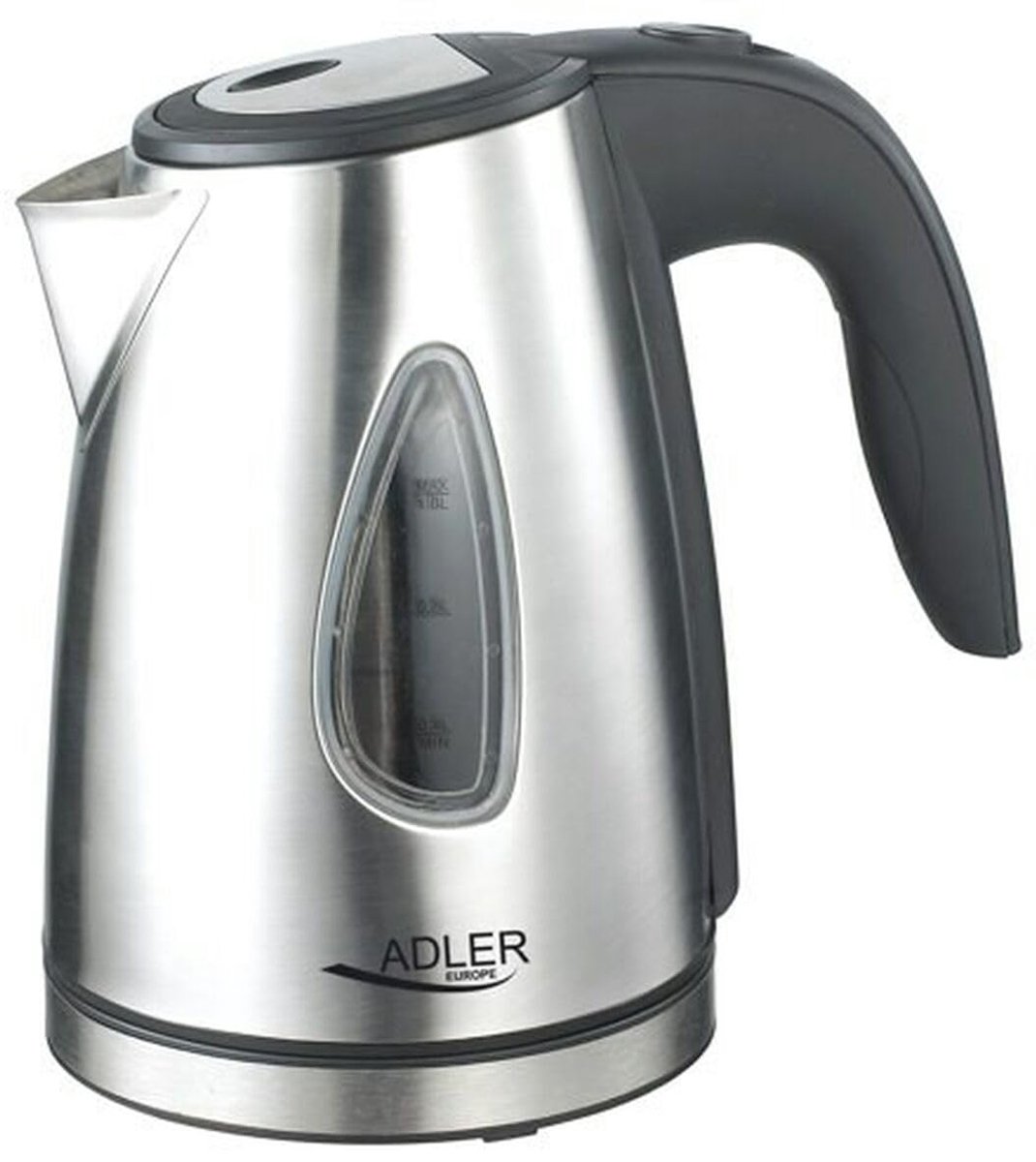 SnelShoppen - Elektrische Waterkoker 1,0 L - Snelle Kooktijd - RVS Waterkoker - Perfect voor Keuken, Feestjes, Camping - Compact en Stijlvol - Zwart