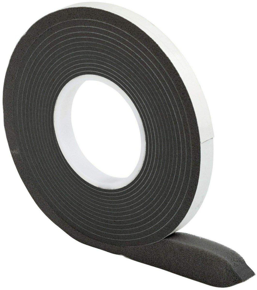 Dailygoods- Compressieband 20/3 - Voegafdichtingsband - Schuim - 10 m lang - Antaciet - Flexibel met uitstekende montageeigenschappen - Afdichtband