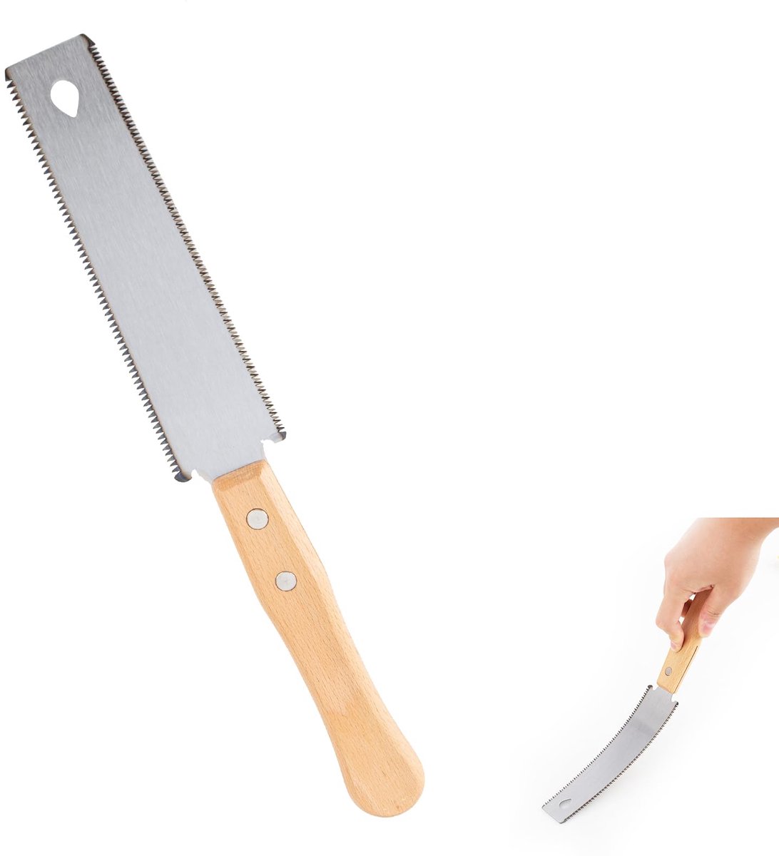 Dailygoods - Japanse Handzaag - Dubbelzijdige Trekzaag voor Houtbewerking