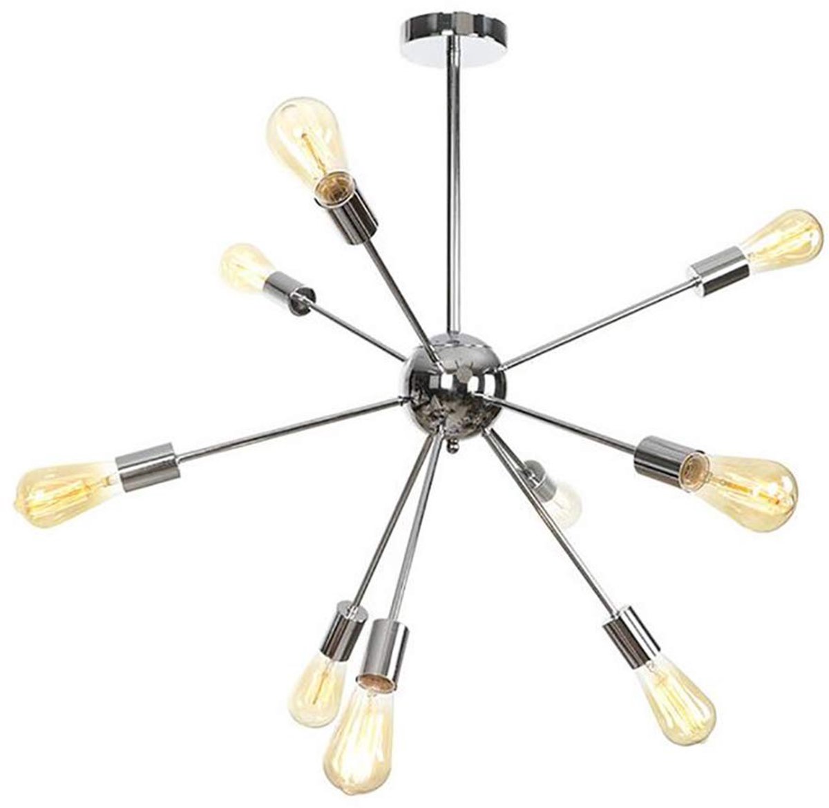 Dailygoods- Kroonluchter Gouden Sputnik - Verstelbaar - Hoogte Messing - Schuine Plafond - 45W-210W - Luxe Design - Plafondlamp