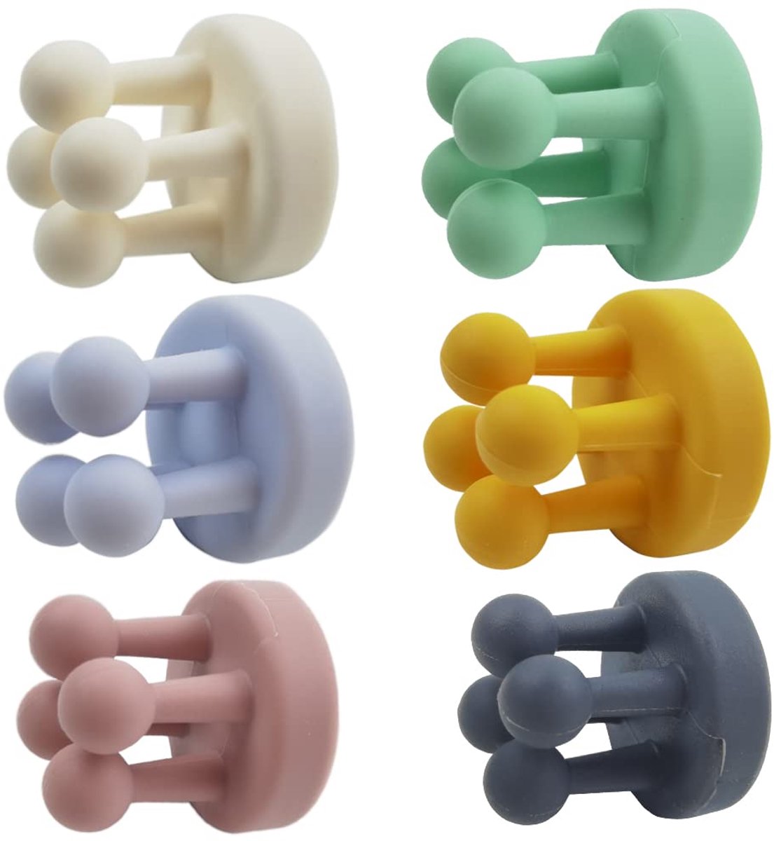 Dailygoods - 6 Stuks Zelfklevende Siliconen Haakjes - Multifunctionele Wandhaken voor Badkamer en Keuken