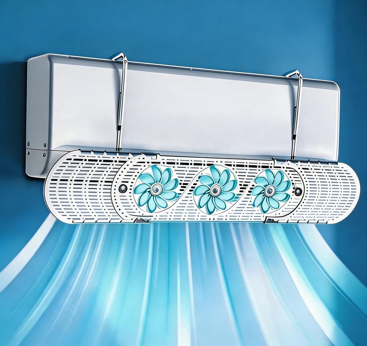 Dailygoods- Windgeleider Universeel - Verstelbaar - Airconditioning - Thuis/Kantoor - Aangename Temperatuur - Gezonde Bescherming - Airco-accessoire