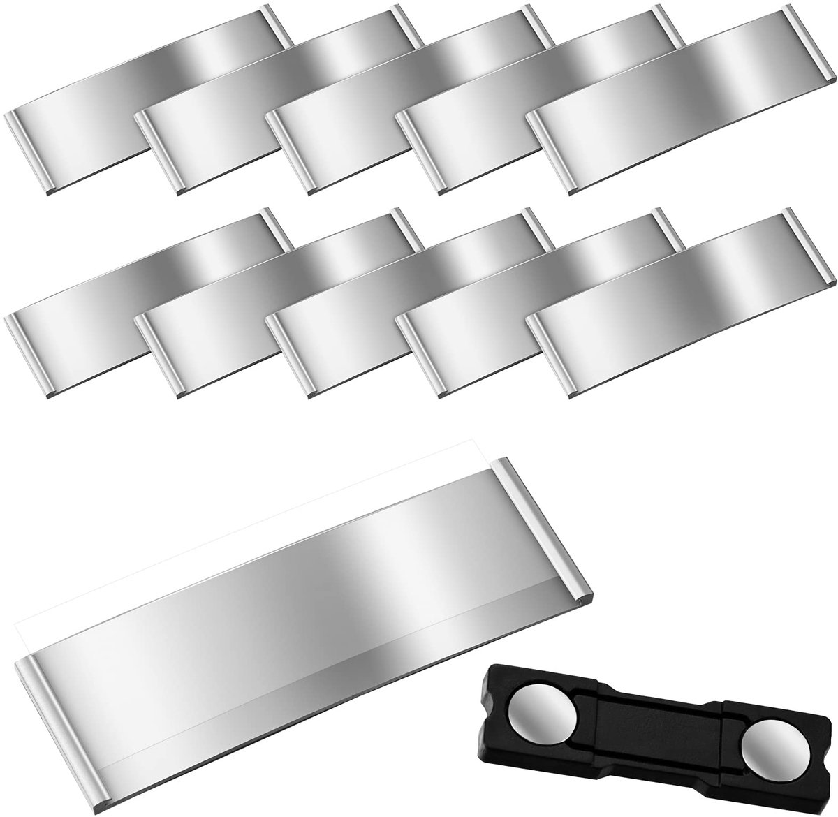 Dailygoods - Professionele Magnetische Naamplaatjes met Dubbele Magneten (10 Stuks)