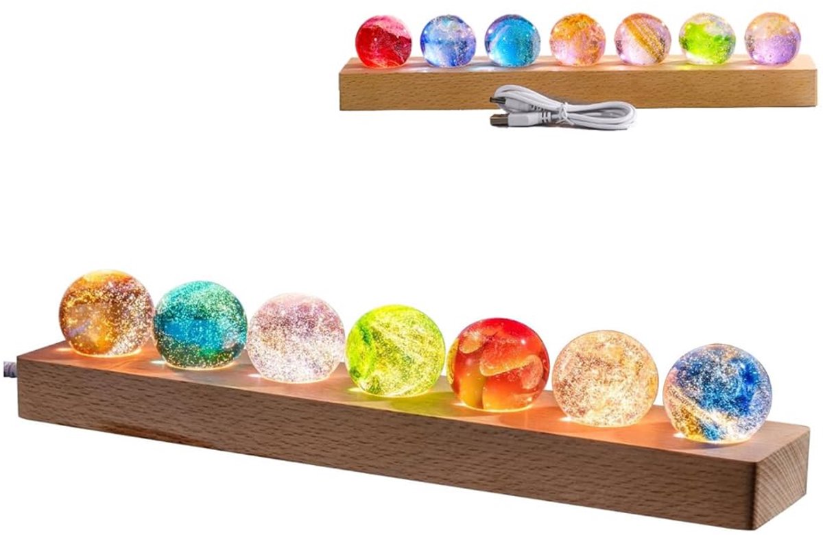 Dailygoods - Luminous Starball - Fantastische Glazen Sterrenbal voor Decoratie