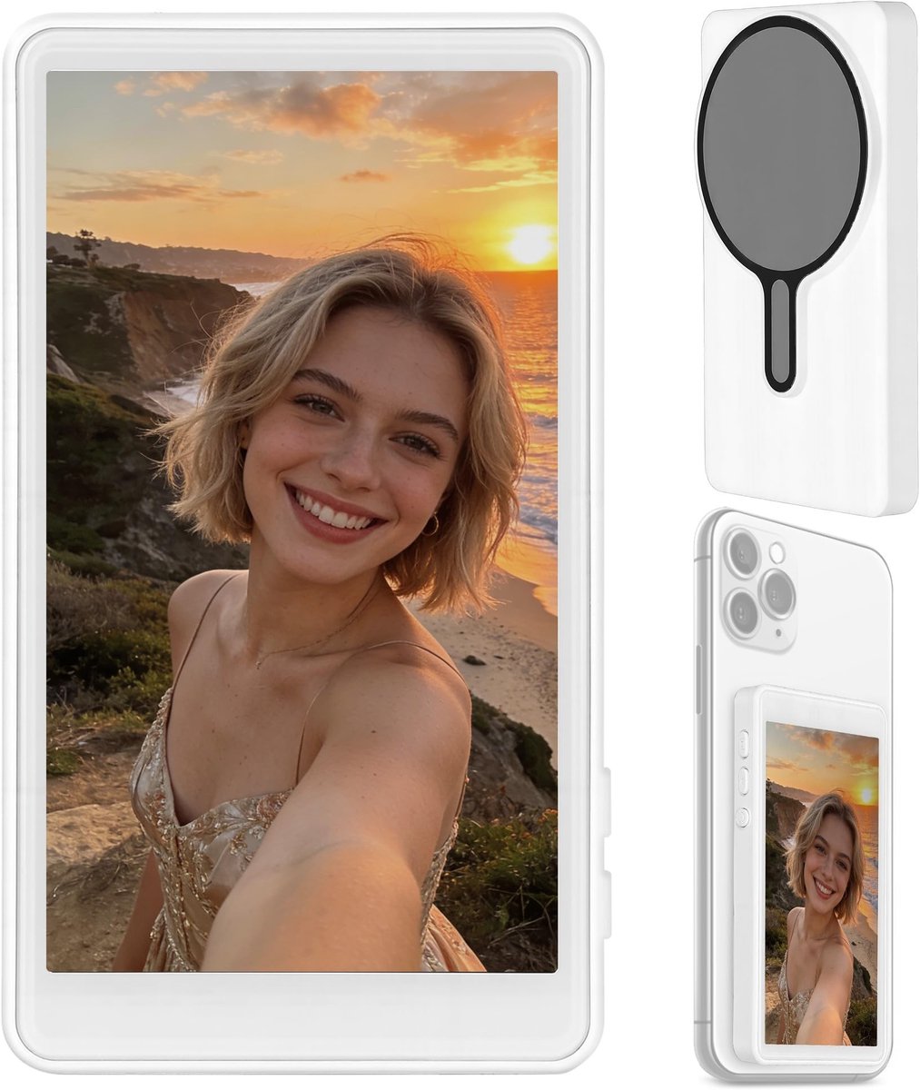 Dailygoods - Magnetisch Telefoonvlog-Selfiescherm met Bluetooth Afstandsbediening