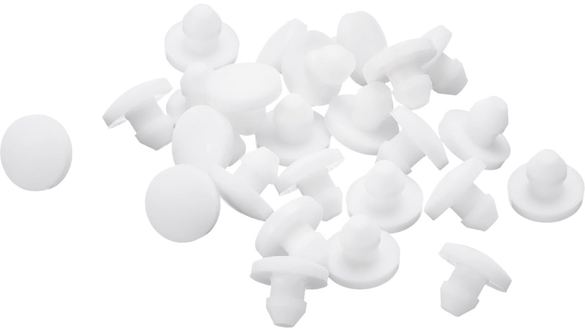 Dailygoods - 28 Stuks Silicone Stoppen - Rond met Sluiting voor 3.5mm Gaten