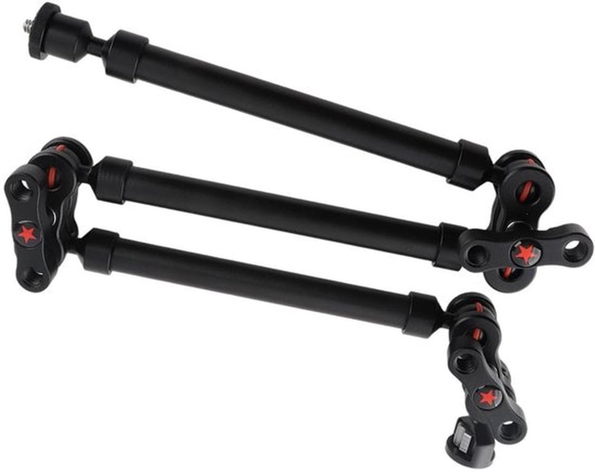 Magic Arm Camerabeugel - Verstelbare scharnierende wrijving arm - zwart - flexibele microfoonarm - geschikt voor fotografie - 29,7 inch