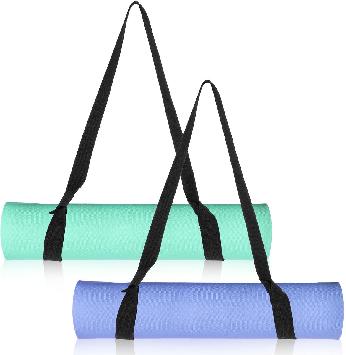 Dailygoods - 2 Stuks Verstelbare Yoga Mat Draagriem - Multifunctionele Strap voor Makkelijk Transport