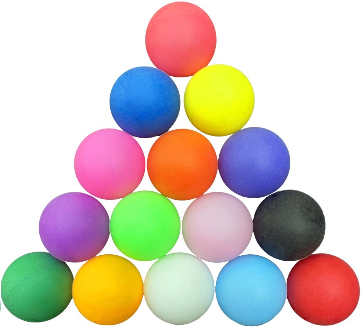 Dailygoods - 30 Kleurige Tafeltennisballen 40mm - Duurzaam en Geschikt voor Training en Spel