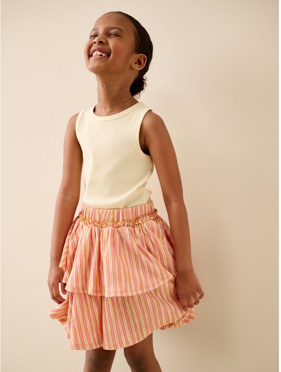 Next - Meisjes - Rara rok met stroken - Roze