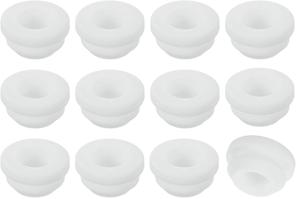 Dailygoods - 12 Stuks Rubber Grommets - Voor Elektrische Bedrading en Bevestiging