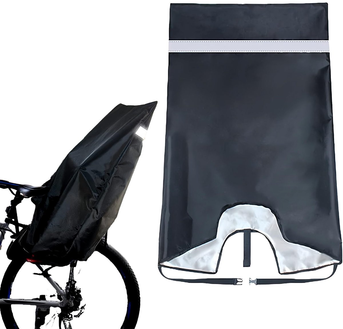 Dailygoods - Regenbescherming Fietszitje Kinderfiets - Waterdichte Afdekking voor Achterzitje