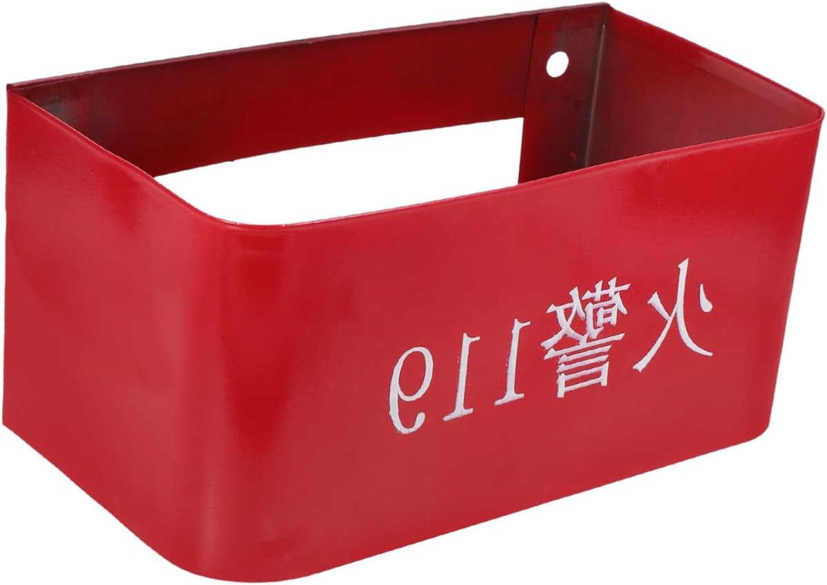 Brandblusser Bevestigingsstandaard - Brandblusserhouder Muurbeugel - Veiligheid Organiseren - Stevige IJzeren Constructie - 29x15.7x13.8cm - Rood