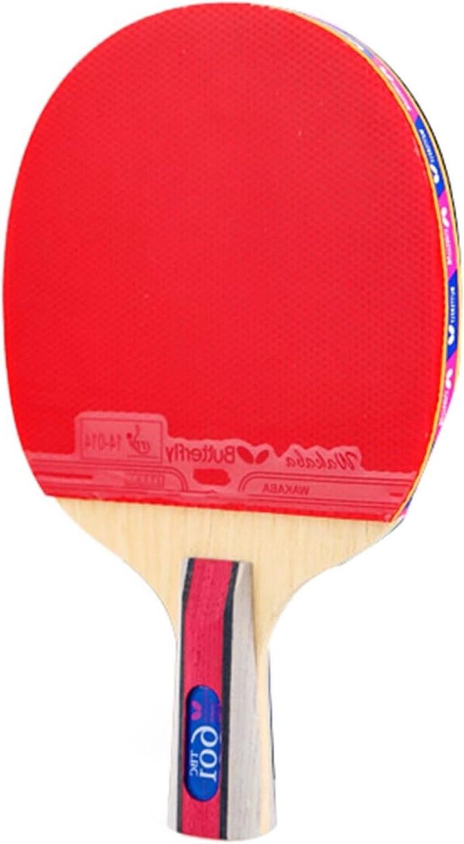 Tafeltennisracket - Pingpongbatje Professioneel - Tafeltennis Spelen - 5-laags Houten Bodemplaat - Kort Handvat - Niet gespecificeerd