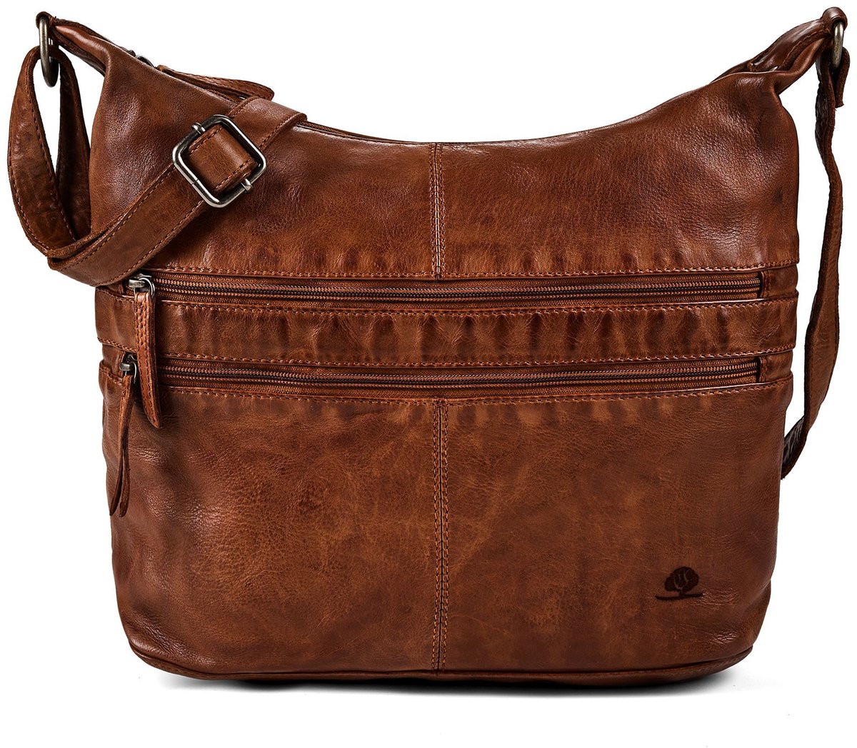 Greenburry Torro Lavado Crossbody tas Leder 35 cm - Dames - nut