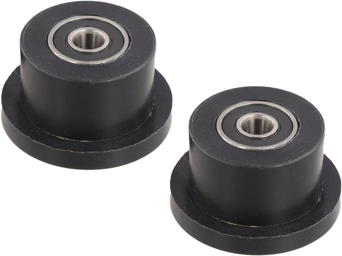 Roeitrainer Katrolset - Katrol Lagers - Fitness Oefeningen - Metaal en Kunststof - 8mm Binnendiameter - Zwart
