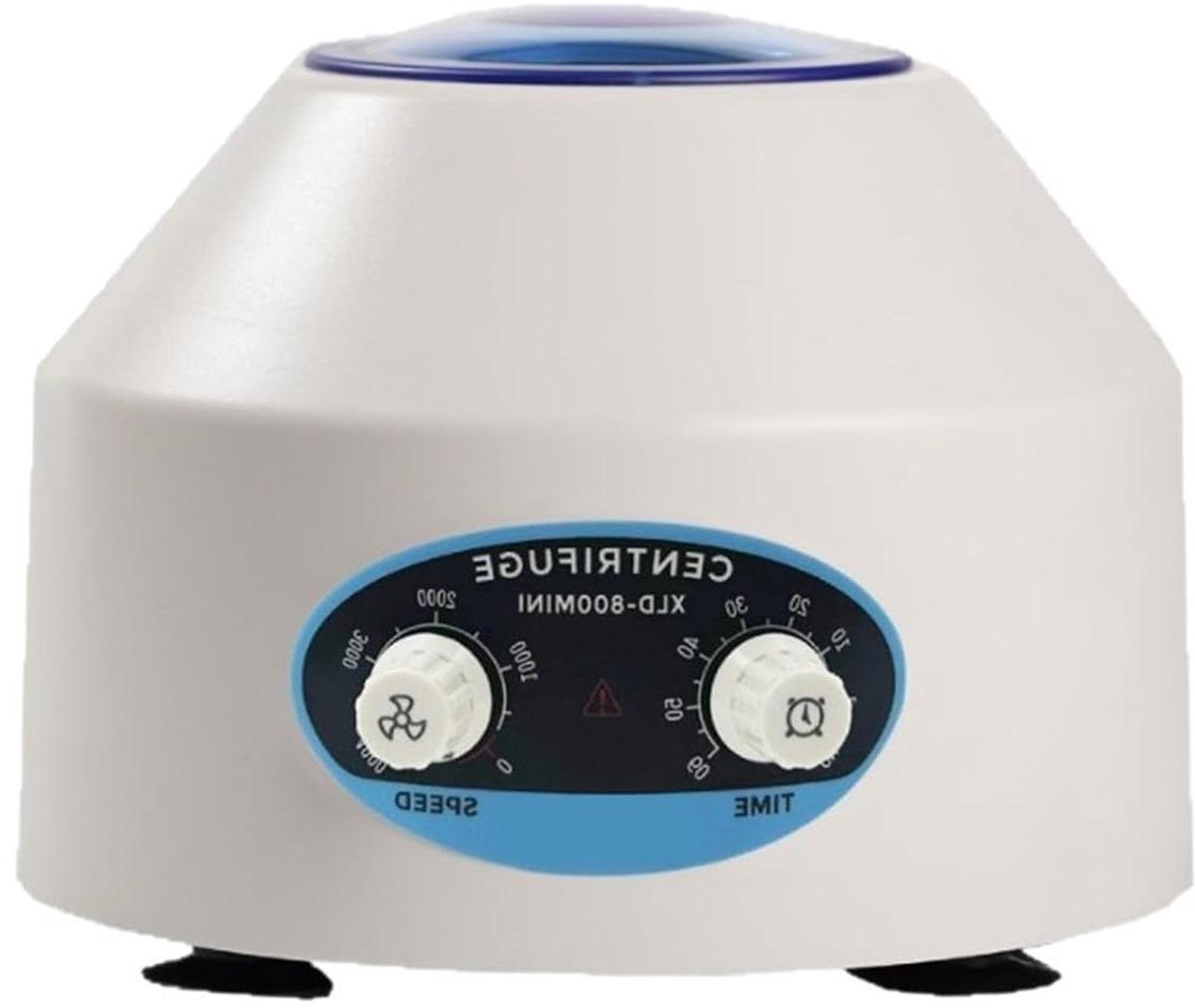 Mini Laboratorium Centrifuge - Desktop Centrifuge - Vloeistoffen Scheiden - LCD Digitale Controle - 10 ml x 6 - Wit