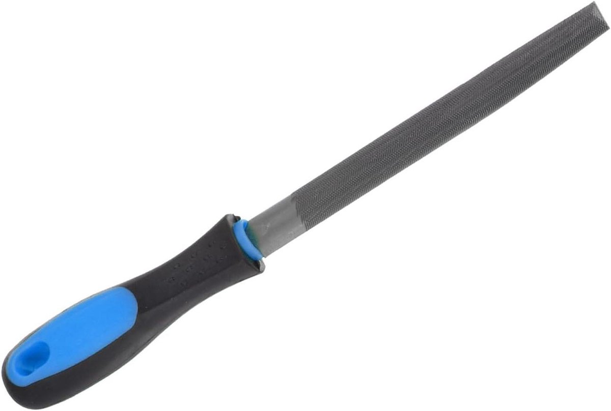 Halfronde Vijl - Handrasp Metaal - Metaal Vormgeven - Dubbel Gesneden - 6 inch - Grijs