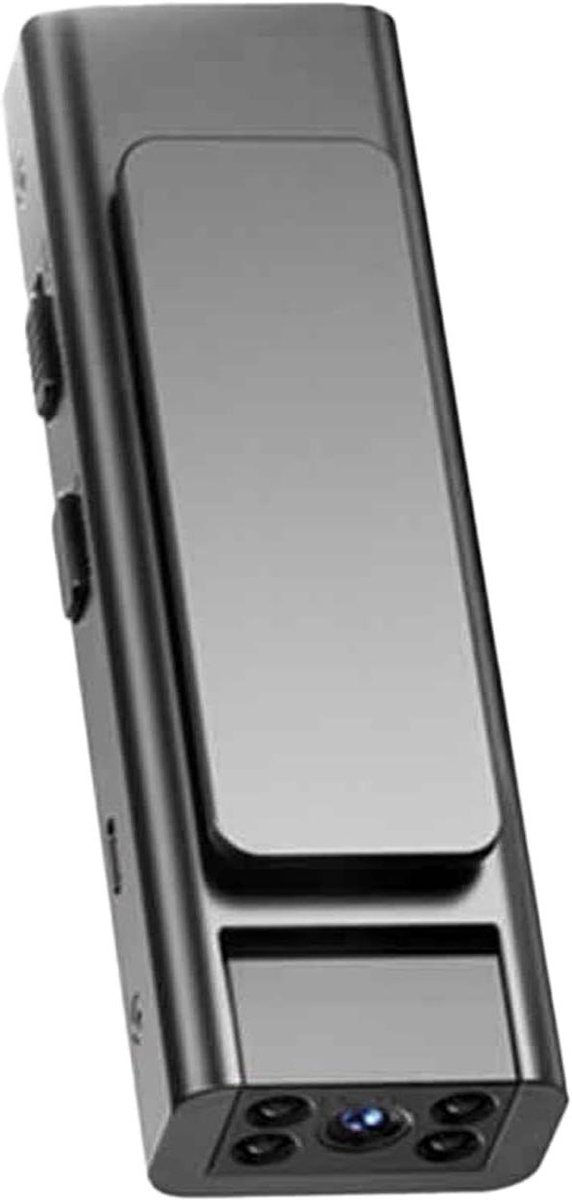 Bodycam - Draagbare Camera - Veiligheid Opnemen - Brede Kijkhoek - 8.3 cm - Zwart