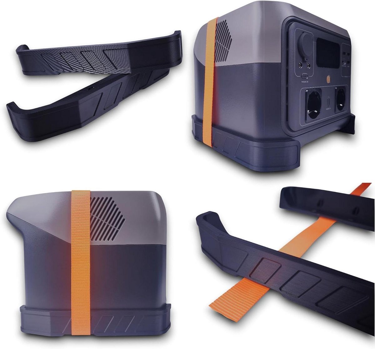 Accu Houder - Batterijhouder - Mobiele Stroom Opslag - Speciaal Ontworpen - 23.5 cm - Zwart