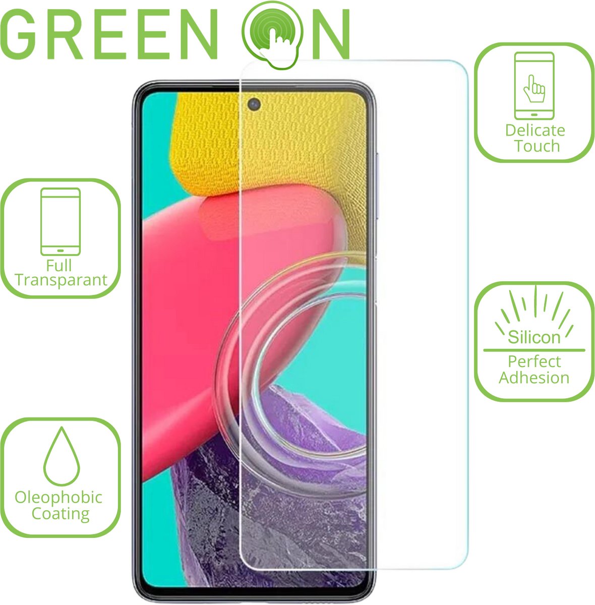 GREEN ON Tempered Glass Screenprotector geschikt voor iPhone 17 Air - Gehard Glas