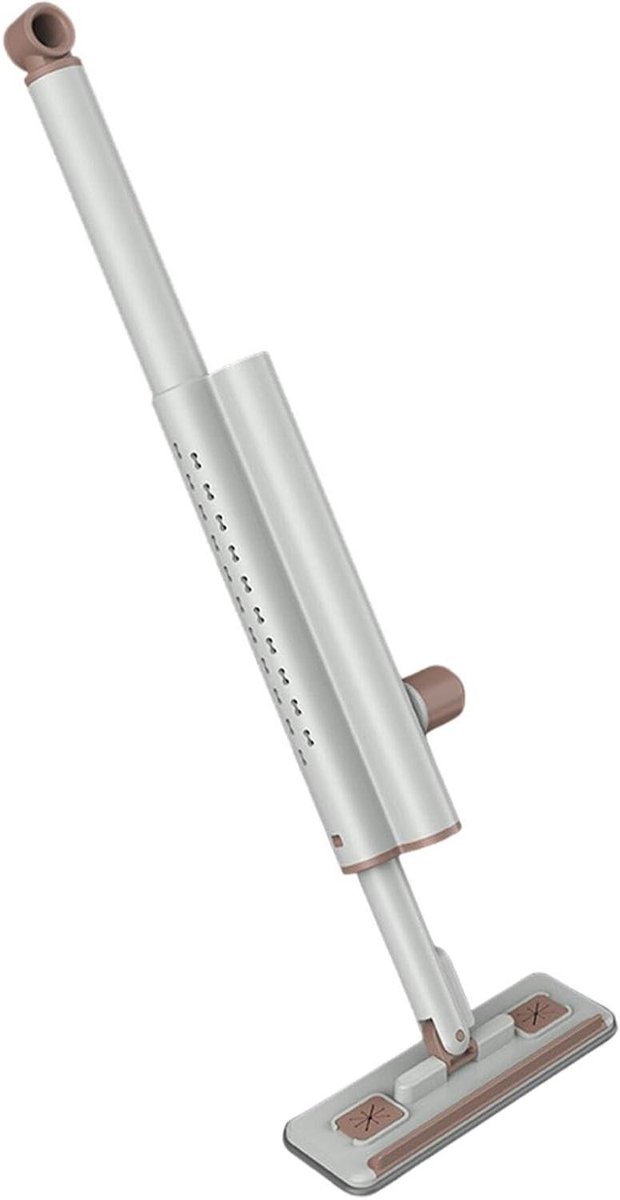 Aanrechtreinigingsmop - Keukenmop - Werkbladen Schoonmaken - 360° Roterende Kop - 37-48 cm - Wit