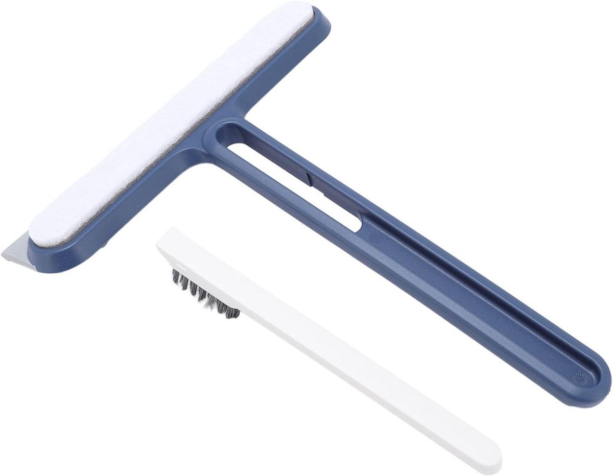 Glazen Wisser - Raamwisser Schraper - Badkamer Reinigen - Ergonomische Antislipgreep - 21 cm - Grijs