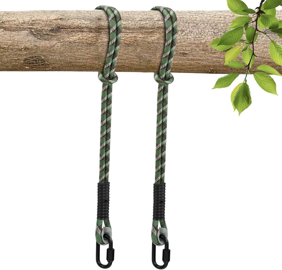 Schommelbevestiging Touw - Hangmat Ophanging - Tuin Ontspanning - Hoge Kwaliteit Polyester - 2159 cm - Zwart
