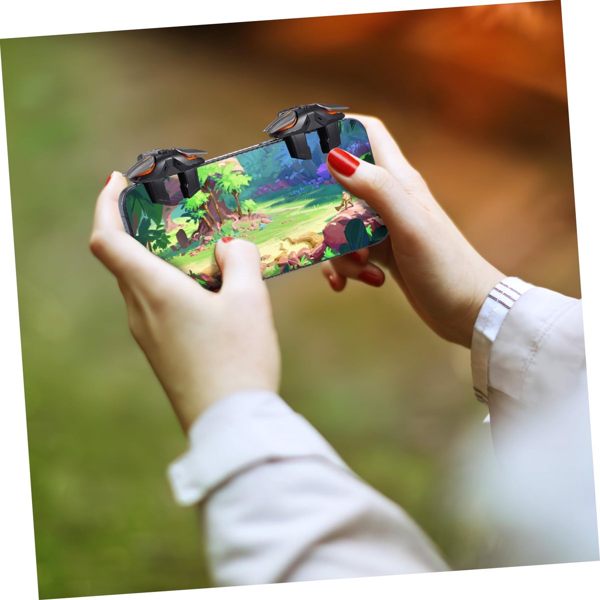 SnelShoppen - Mobiele GamingTriggers voor Telefoon, Gaming-Vingermouwen, Gevoelige Aim & Fire Triggers, Geschikt voor Alle Smartphones, Perfect voor M