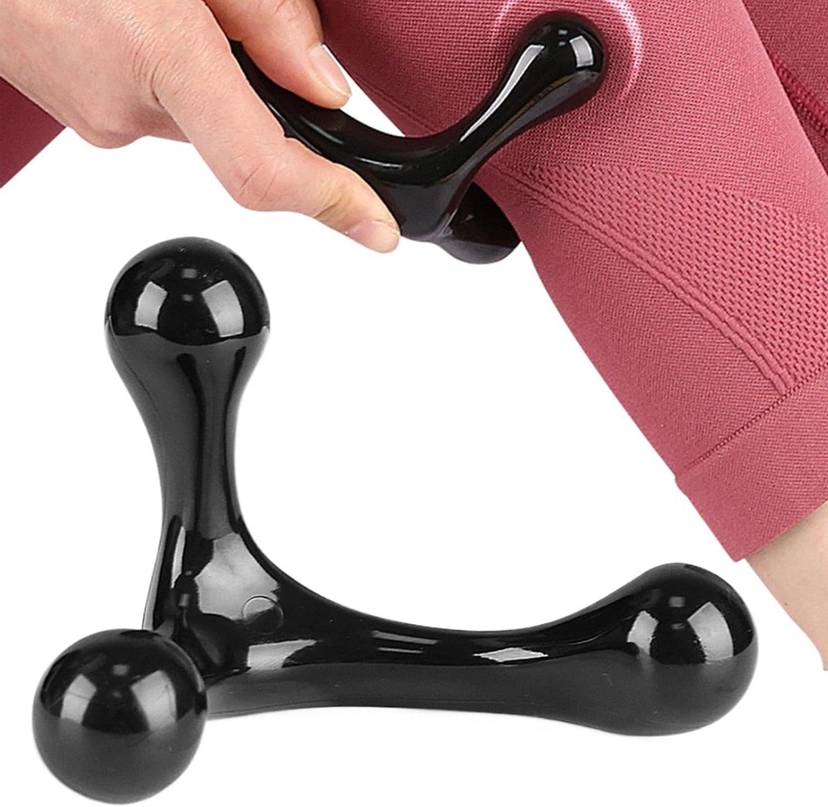 Trigger Point Massager - Spierontspanning Tool - Spierpijn Verlichten - Ergonomische Grip - 17 x 16 x 5.1 cm - Zwart