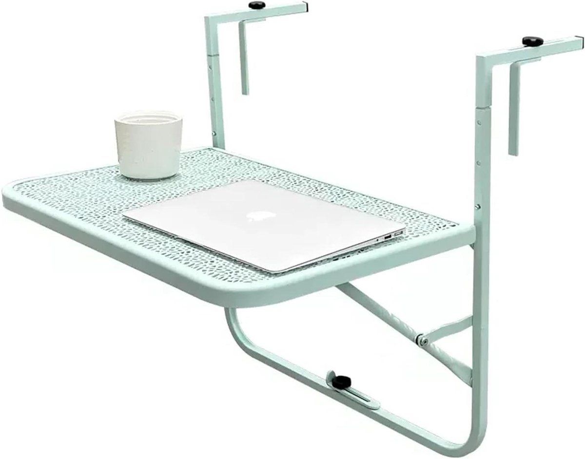 Balkon Hangtafel - Opklapbaar Bureau - Buiten Genieten - Ruimtebesparend Ontwerp - 10x10x10 mm - Kleur 2